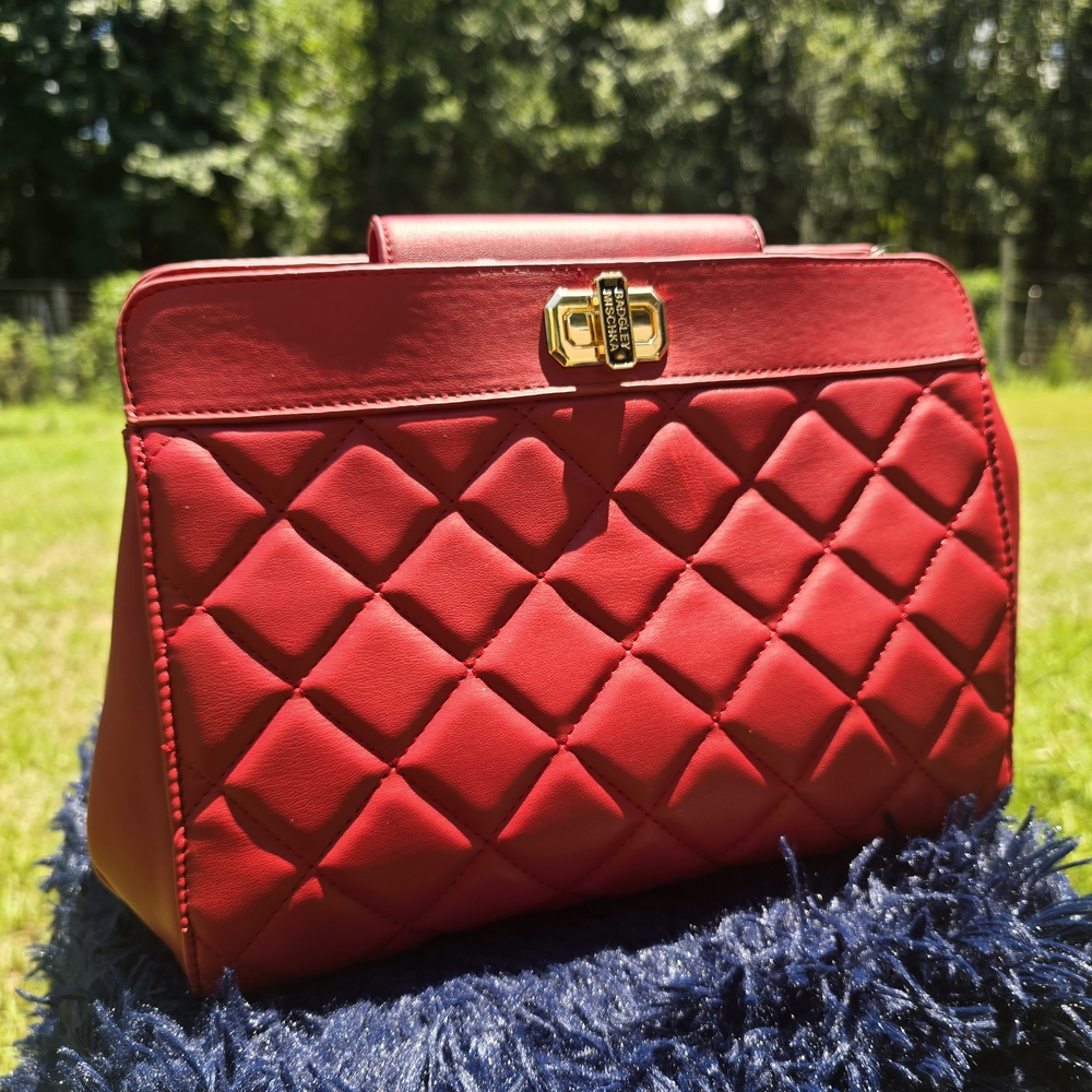 Badgley Mischka Scarlet Quilted Satchel